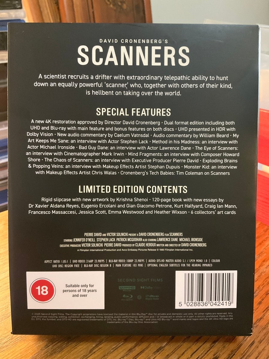 Scanners (4K UHD, Limited Edition, Region Free/B) USED