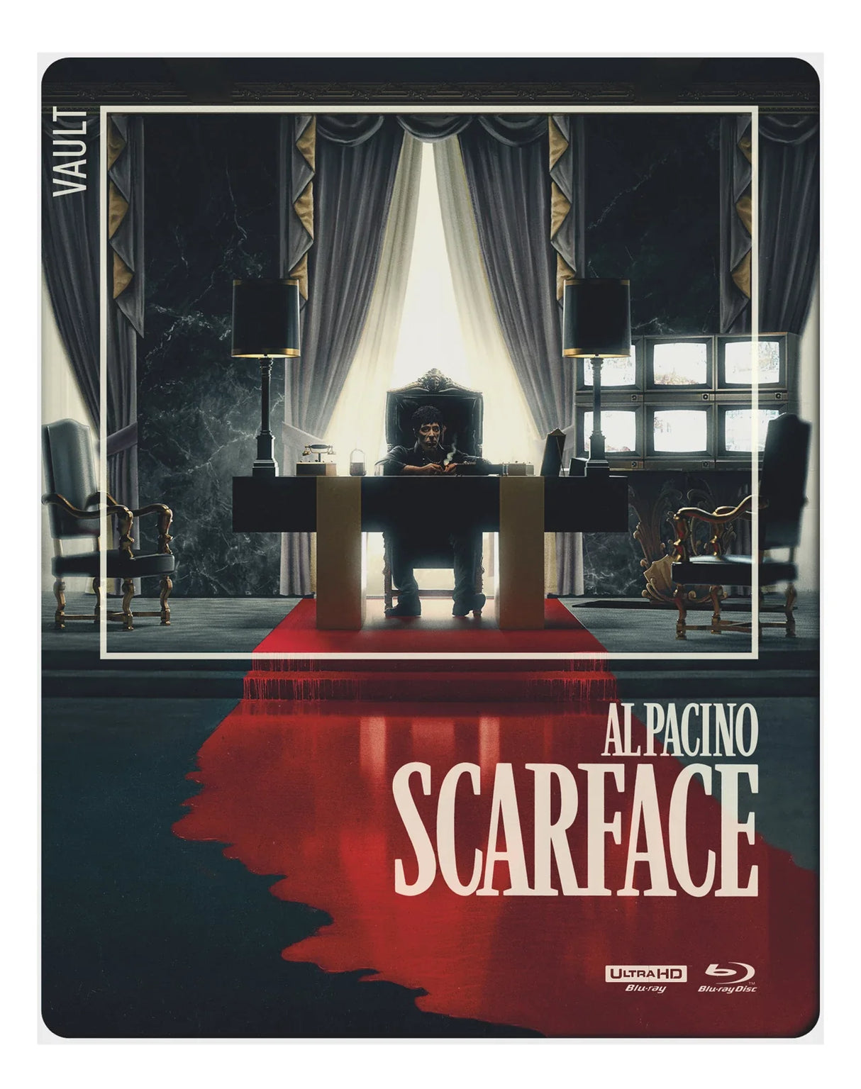 Scarface (UK 4K UHD, Film Vault Limited Edition Steelbook, Region Free) *one per customer