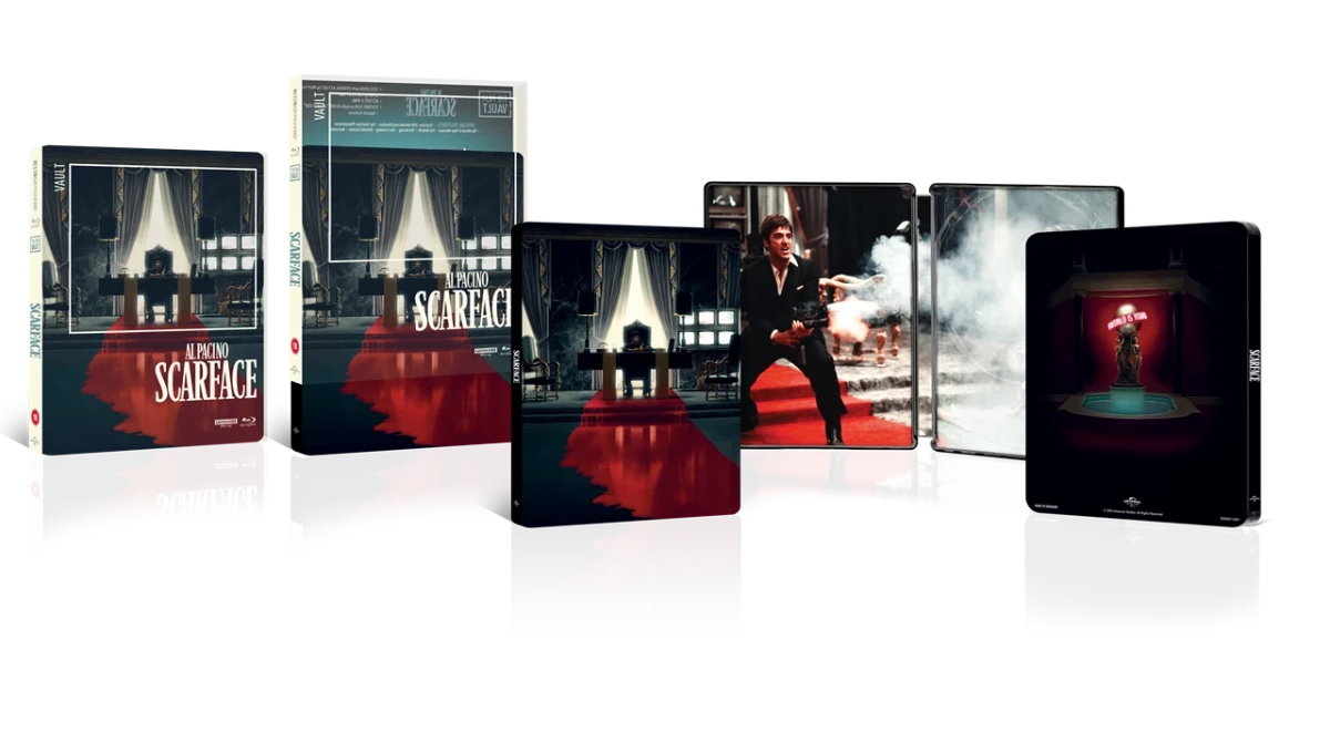 Scarface (UK 4K UHD, Film Vault Limited Edition Steelbook, Region Free) *one per customer - New 4K UHD