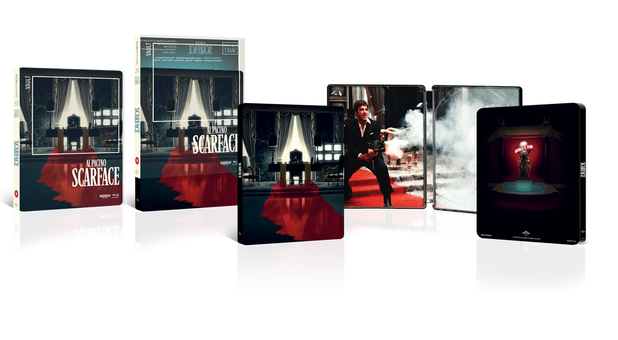 Scarface (UK 4K UHD, Film Vault Limited Edition Steelbook, Region Free/B) *one per customer