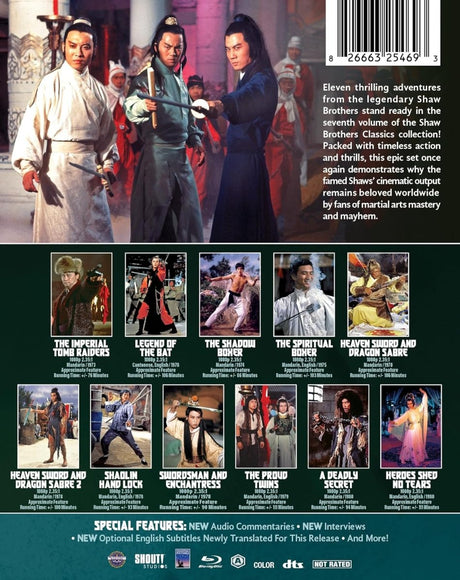 Shaw Brothers Classics: Vol. 7 (Shout Factory) - New Blu - Ray