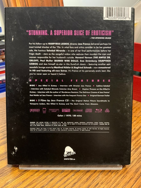 She Killed In Ecstasy w/SLIP USED - Used Blu - Ray