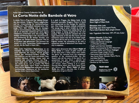 Short Night of Glass Dolls (REGION B) w/BOOKLET USED - Used Blu - Ray