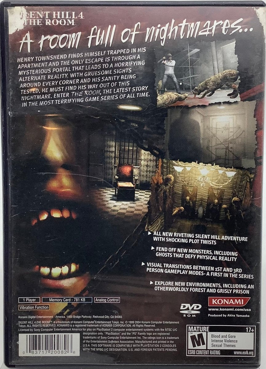 Silent Hill 4: The Room Playstation 2 [Minor Damages] USED - Video Games - Playstation 2