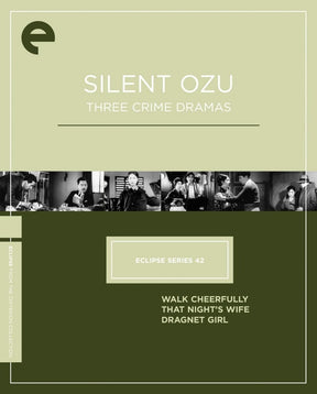 Silent Ozu - Three Crime Dramas (Eclipse #42, DVD)