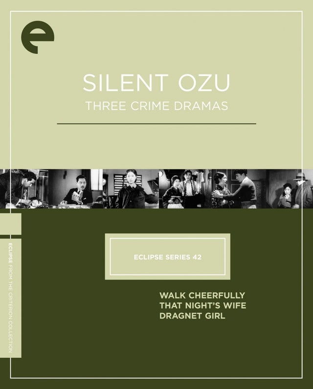 Silent Ozu - Three Crime Dramas (Eclipse #42, DVD)