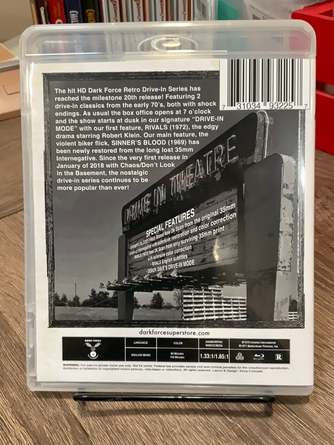 SINNER’S BLOOD / RIVALS W/SLIP USED