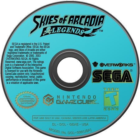 Skies of Arcadia Legends Nintendo Gamecube LOOSE - Video Games - Nintendo Gamecube