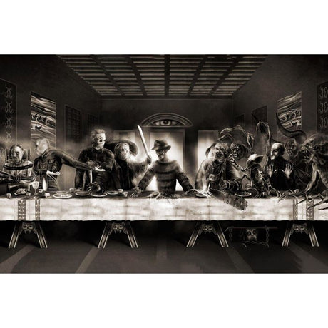 Slashers Supper - Black and White Poster PICKUP ONLY