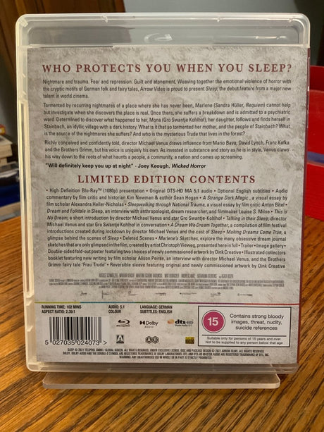 Sleep (REGIONS A-B) Limited Edition w/BOOKLET USED