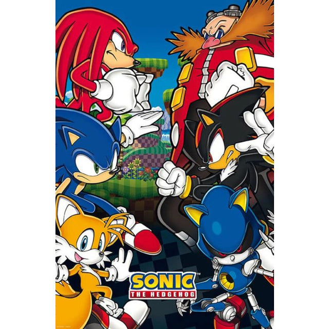 Sonic vs. Dr. Eggman Poster PICKUP ONLY - Posters/Stickers/Art