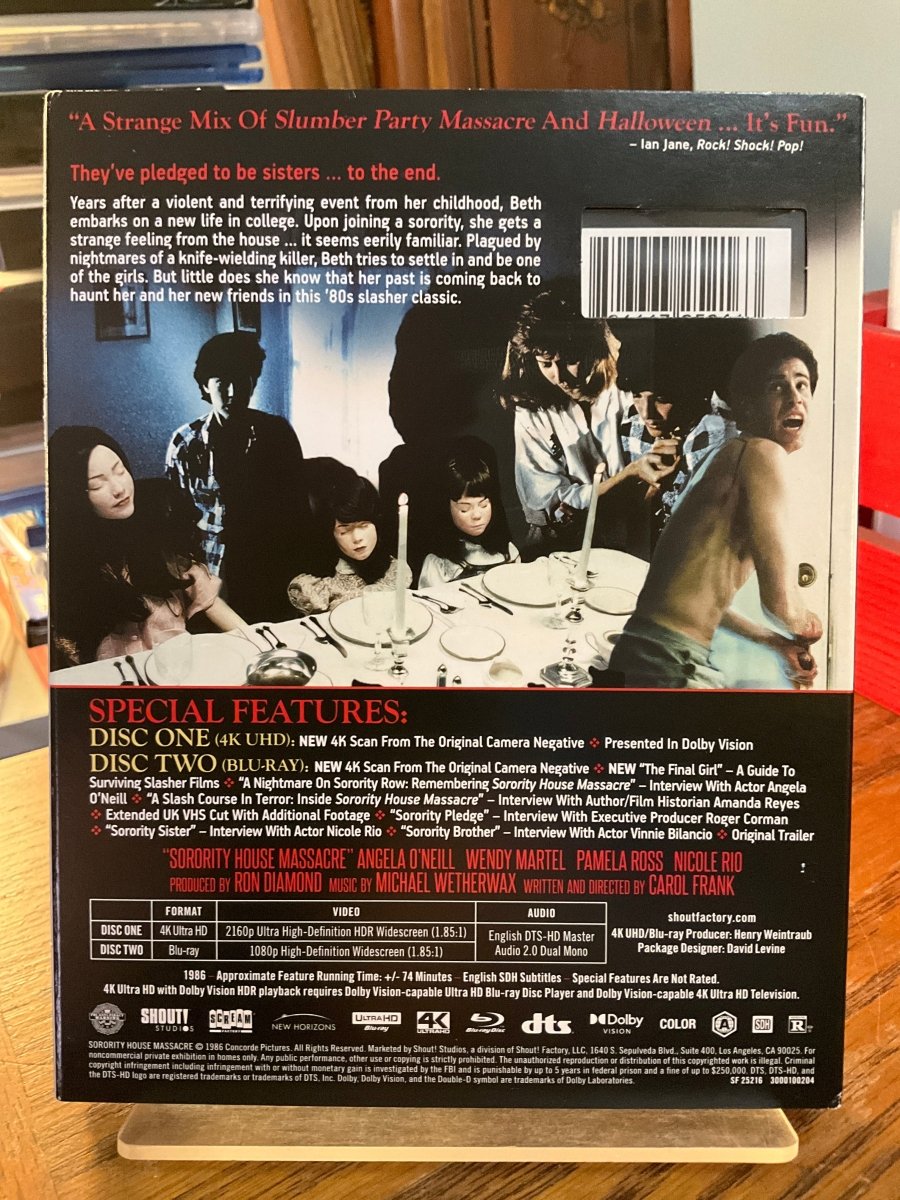 Sorority House Massacre (4K UHD) w/SLIP USED