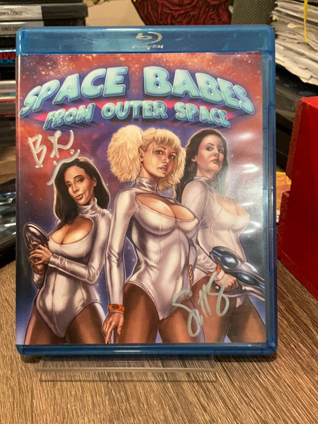 Space Babes from Outer Space w/AUTOGRAPHED USED - Used Blu - Ray