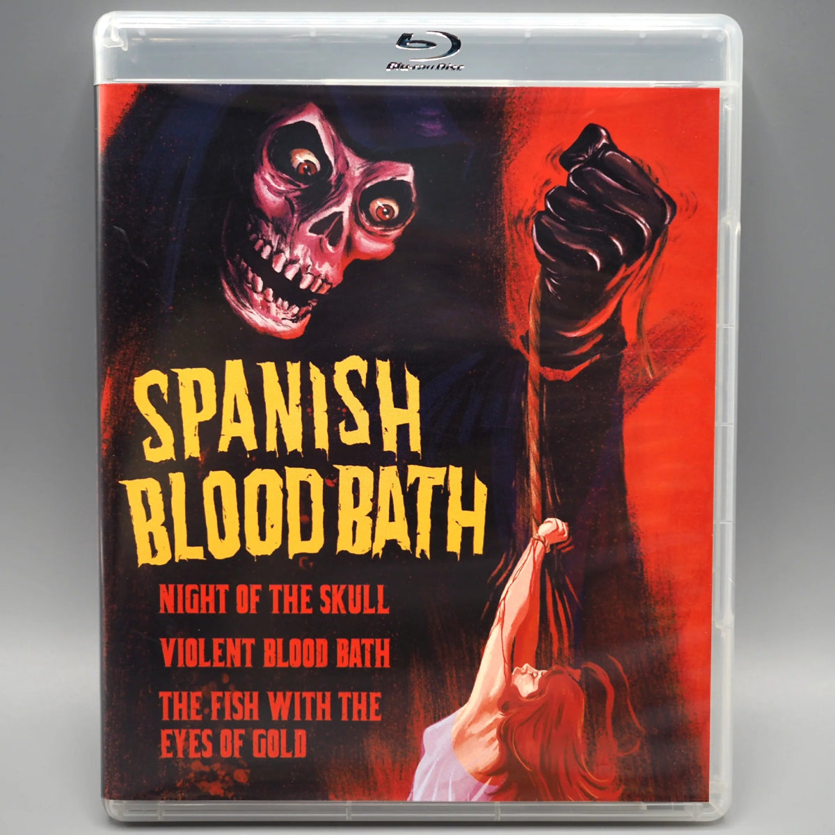 Spanish Blood Bath: Night of the Skull / Violent Blood Bath / The Fish with the Eyes of Gold w/SLIP - New Blu - Ray