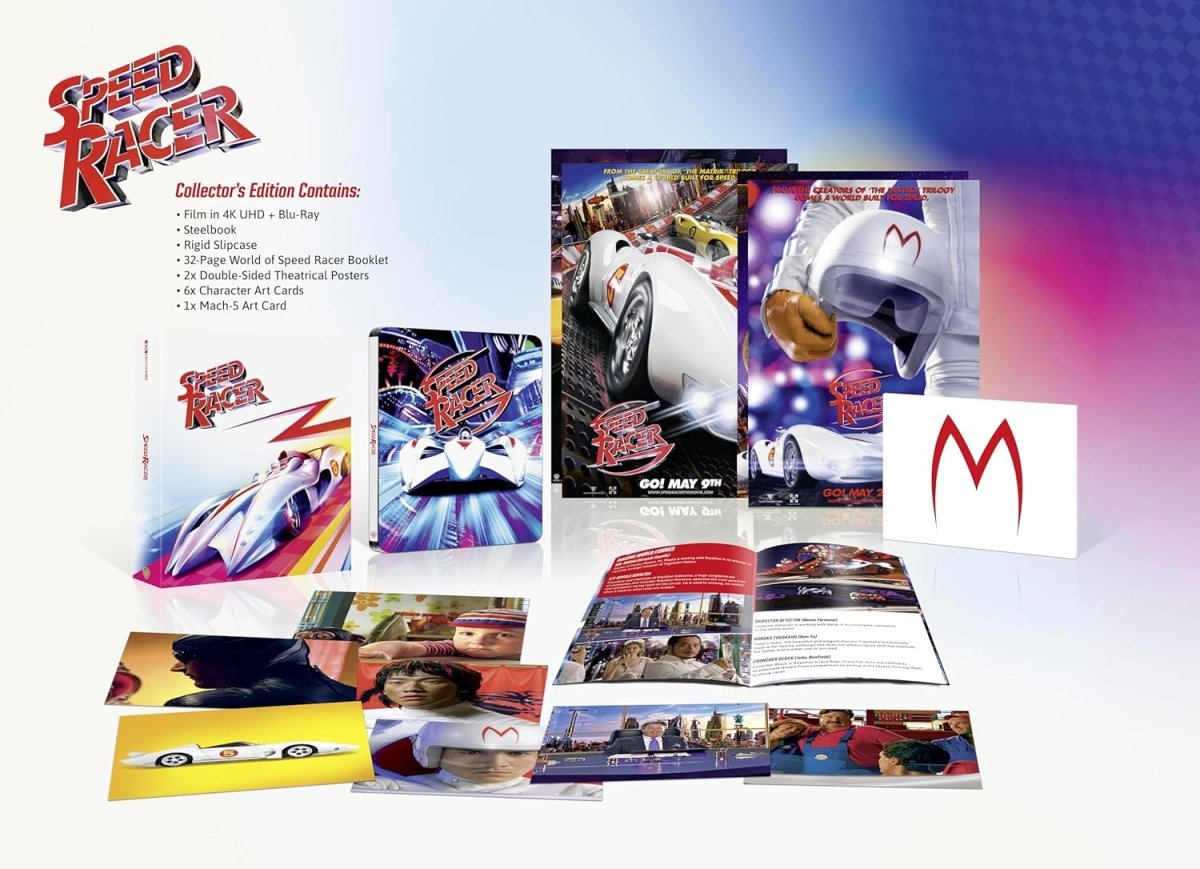 Speed Racer (4K UHD, Limited Collector's Edition Steelbook, Region Free) - New 4K UHD