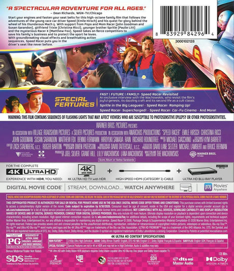 Speed Racer (4K UHD) - New 4K UHD