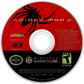 Spider - Man 2 Nintendo Gamecube LOOSE - Video Games - Nintendo Gamecube