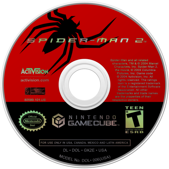 Spider - Man 2 Nintendo Gamecube LOOSE - Video Games - Nintendo Gamecube