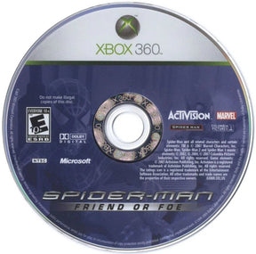 Spiderman Friend or Foe XBOX 360 LOOSE - Video Games - XBOX 360