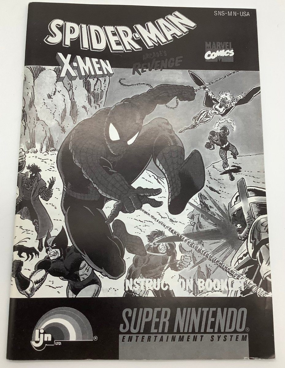 Spiderman X - Men Arcade's Revenge Super Nintendo USED - Video Games - Nintendo SNES