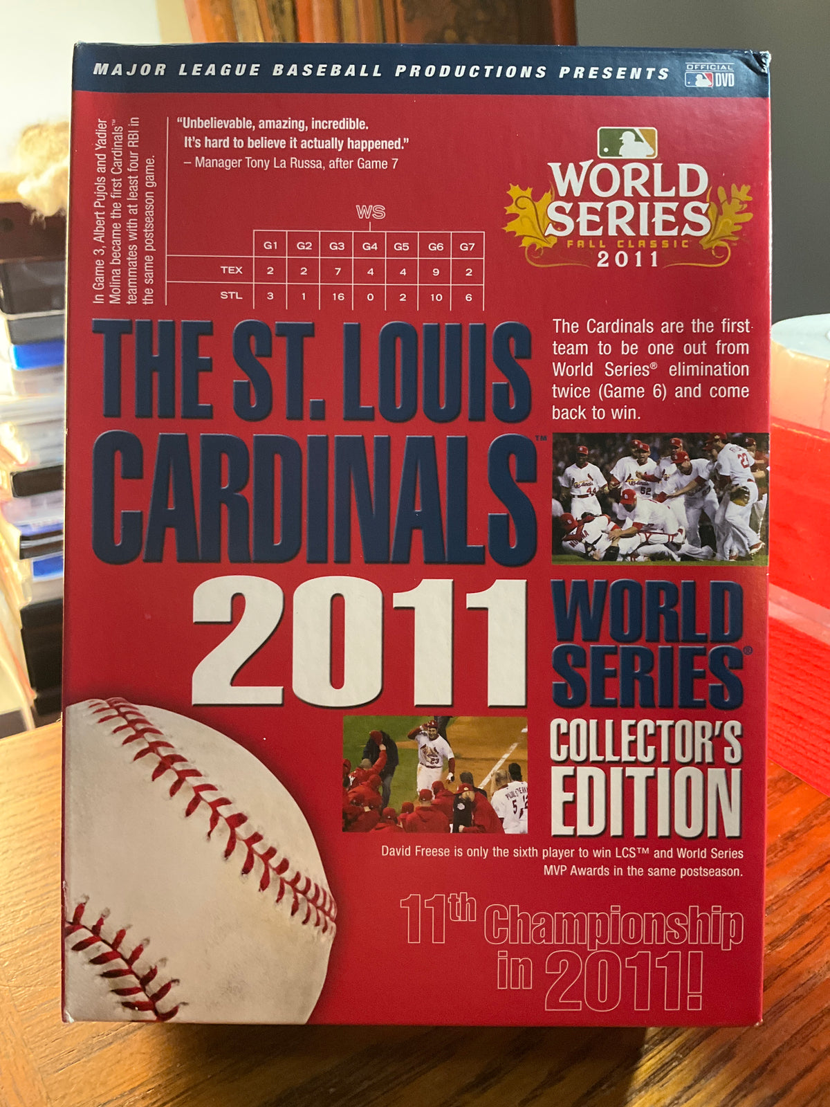St. Louis Cardinals: 2011 World Series Collectors Edition DVD USED