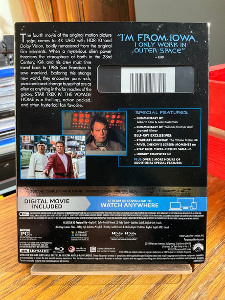 Star Trek IV: The Voyage Home (4K UHD) w/SLIP USED - Used 4K UHD
