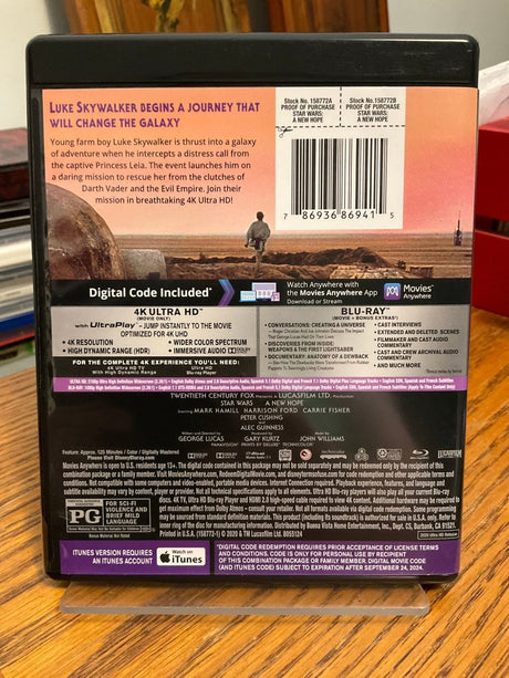 Star Wars : A New Hope 4K UHD USED