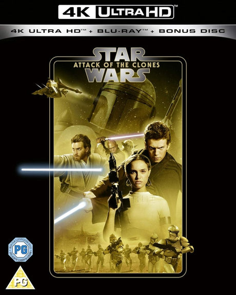 Star Wars: Attack of the Clones (UK 4K UHD, Region Free) w/SLIP