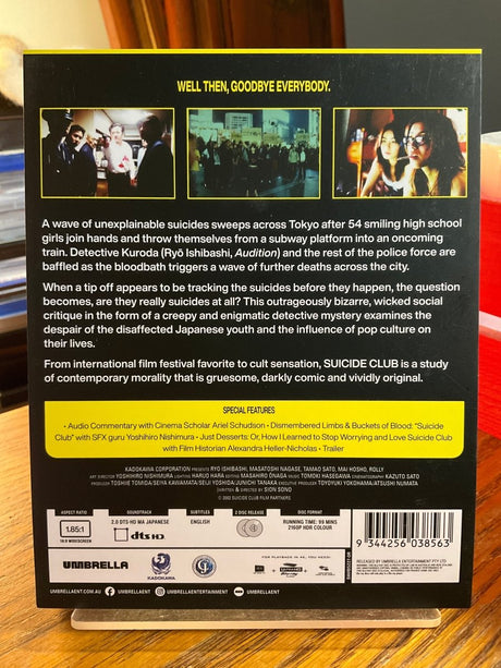 Suicide Club (4K UHD, Region Free) w/SLIP USED