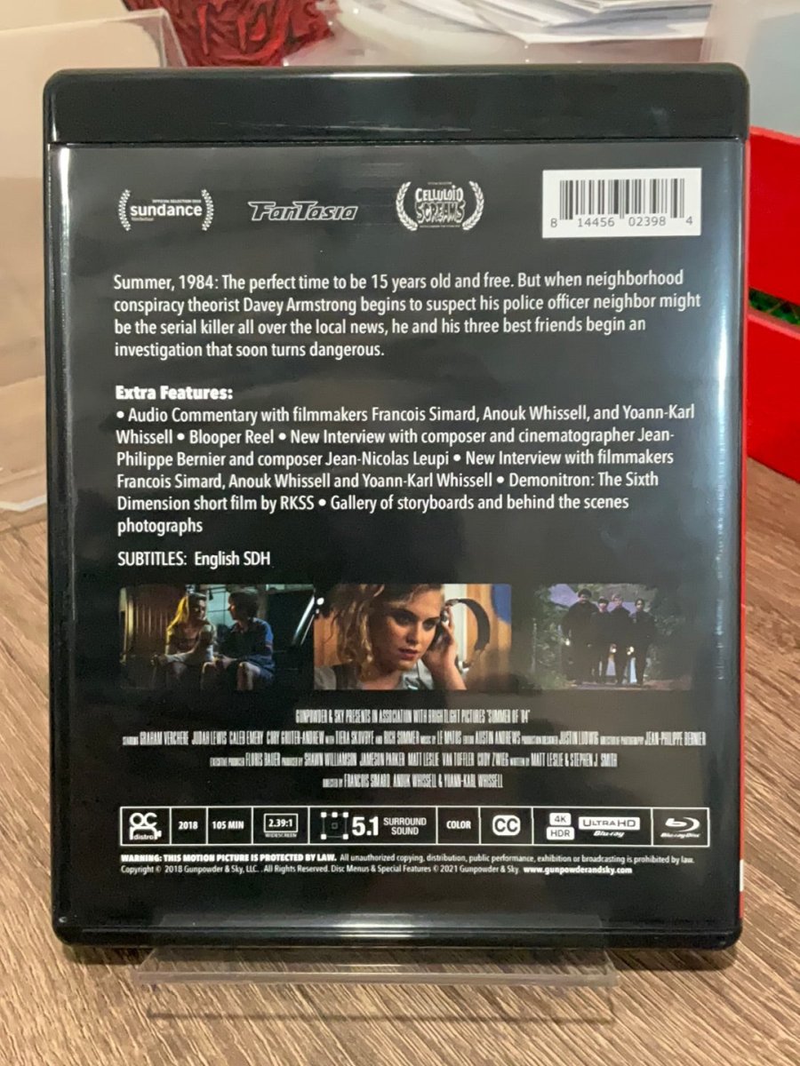 Summer of 84 [4K Ultra HD/Blu-ray] W/SLIP AND HARD COVER USED