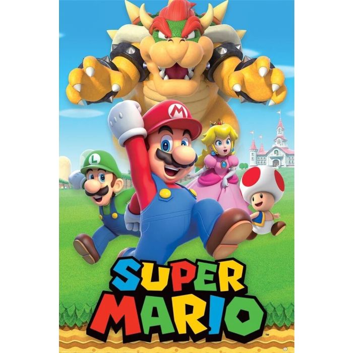 Super Mario Montage Poster PICKUP ONLY - Posters/Stickers/Art