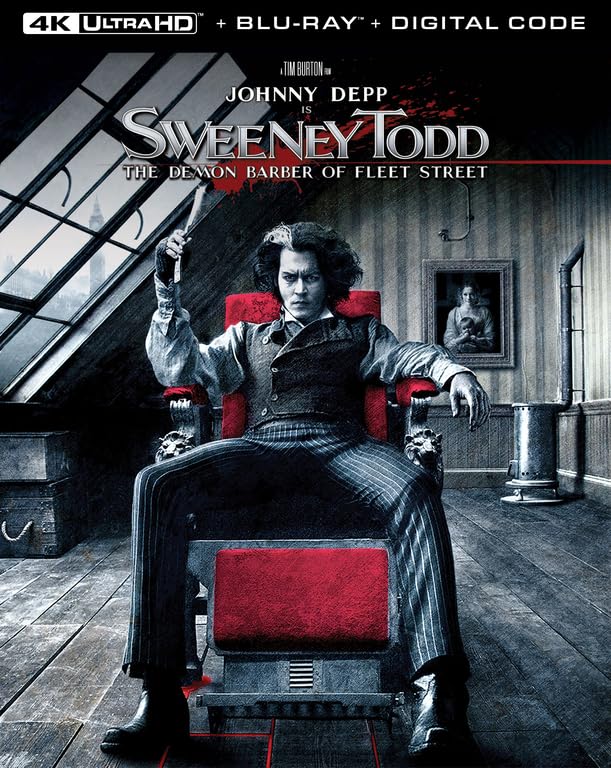 Sweeney Todd: The Demon Barber of Fleet Street (4K UHD) w/SLIP - New 4K UHD
