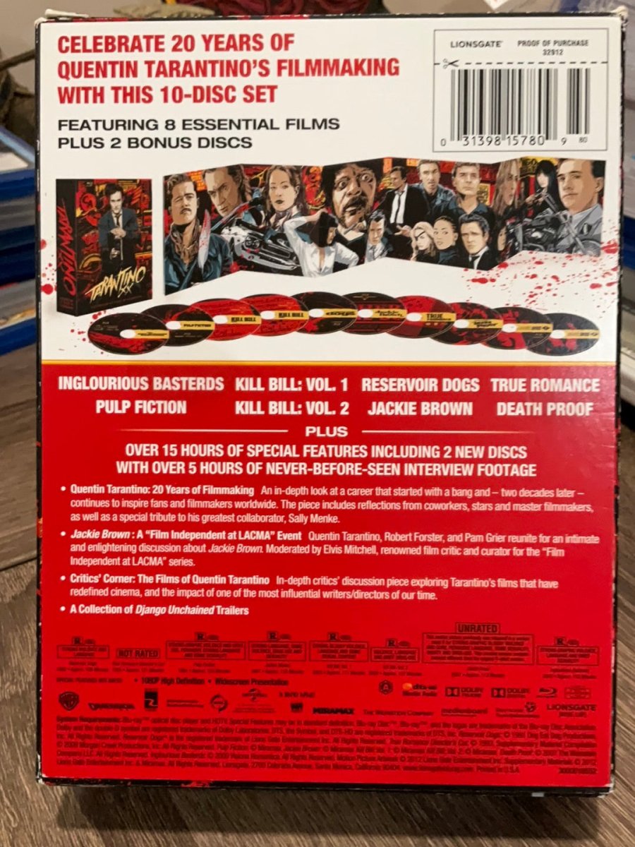 Tarantino XX Celebrating 20 Years of Filmmaking USED
