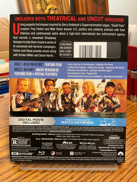 Team America: World Police 4K UHD w/SLIP USED