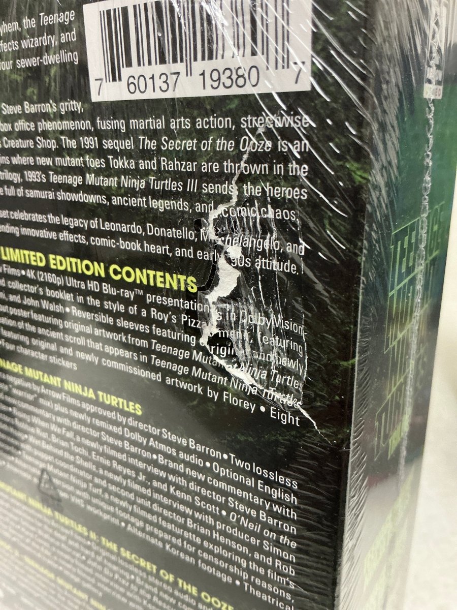Teenage Mutant Ninja Turtles Trilogy (4K UHD, Limited Edition) *DAMAGED* - New 4K UHD