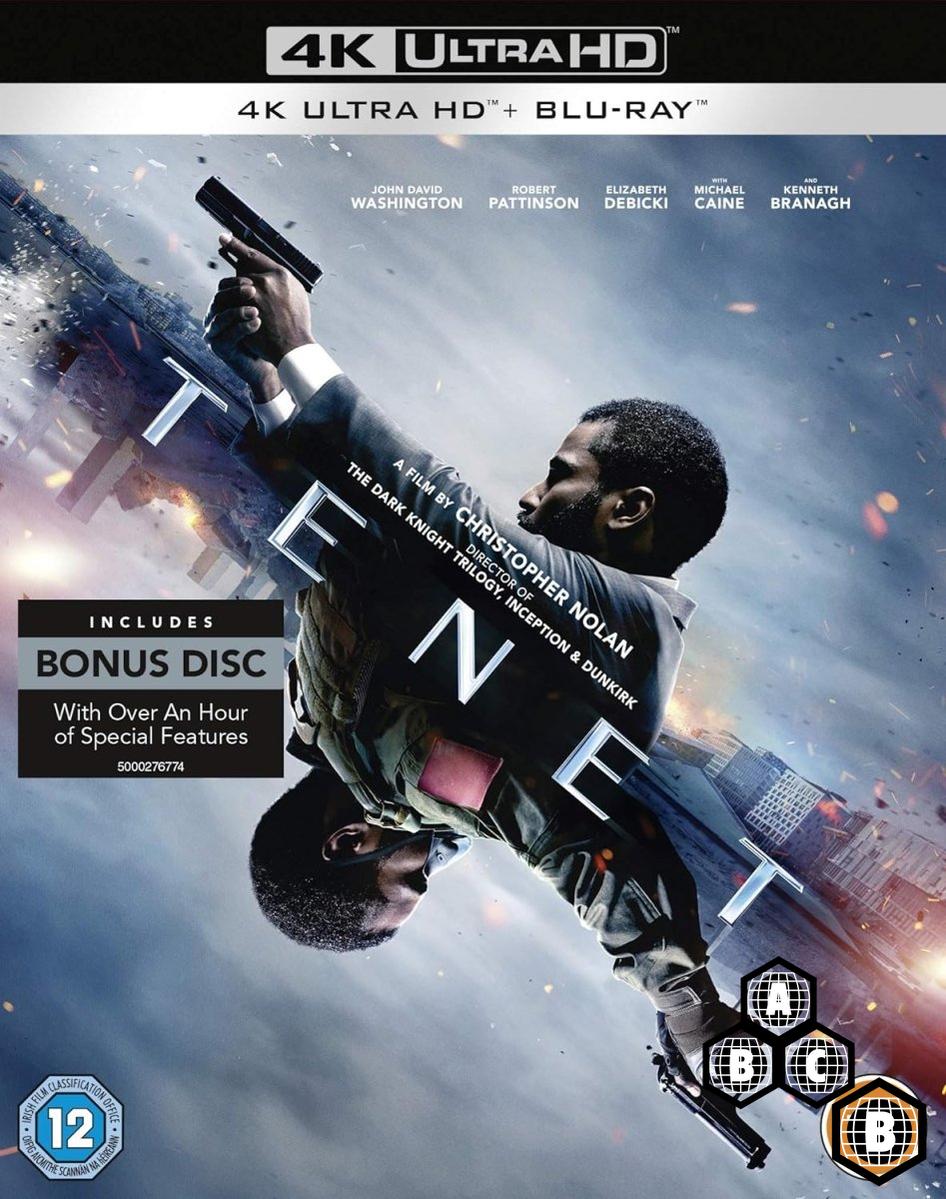 Tenet (4K UHD, Region Free/B) w/SLIP