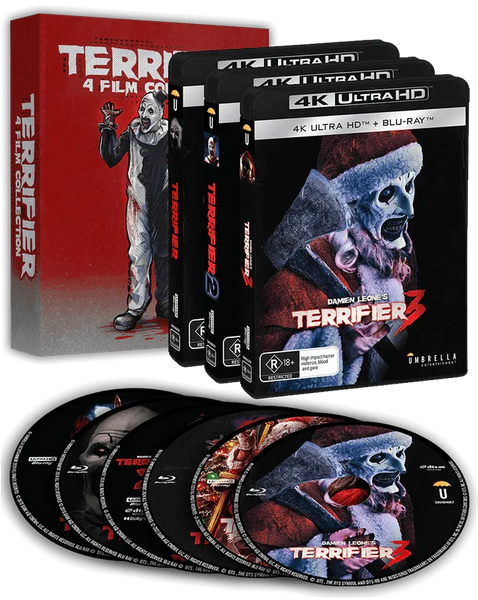 テリファーシリーズ DVD 4枚セット terrifier-4-film-collection-4k