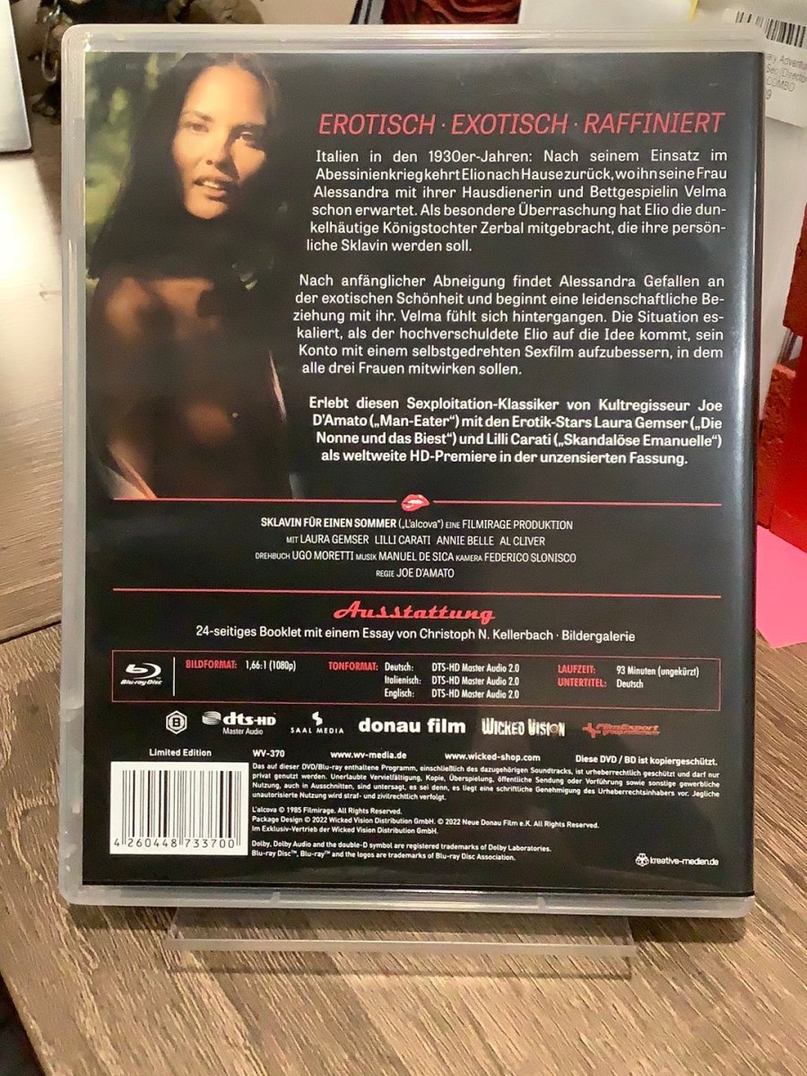The Alcove (AKA Sklavin fur Einen Sommer) (AKA Slave for a Summer,REGION B) w/BOOKLET USED
