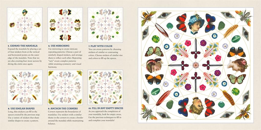 The Antiquarian Sticker Book: Mandala - Books