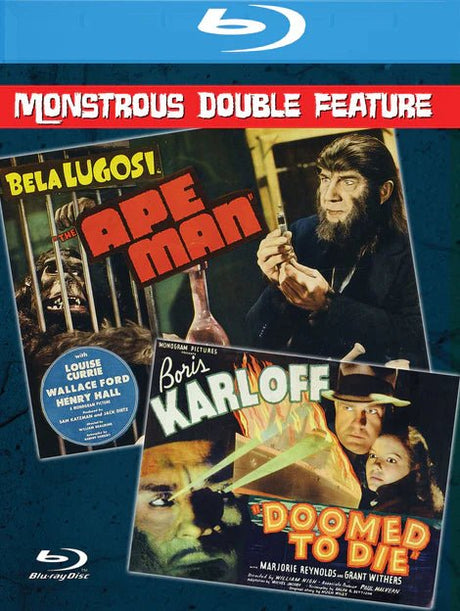The Ape Man / Doomed to Die - New Blu - Ray