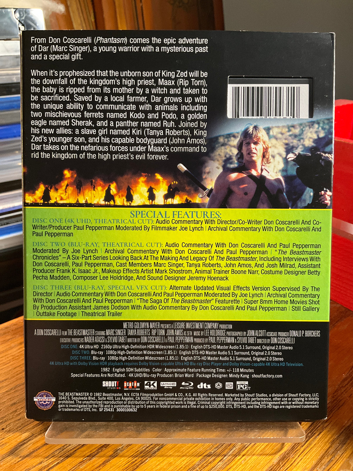 The Beastmaster (4K UHD) w/SLIP USED