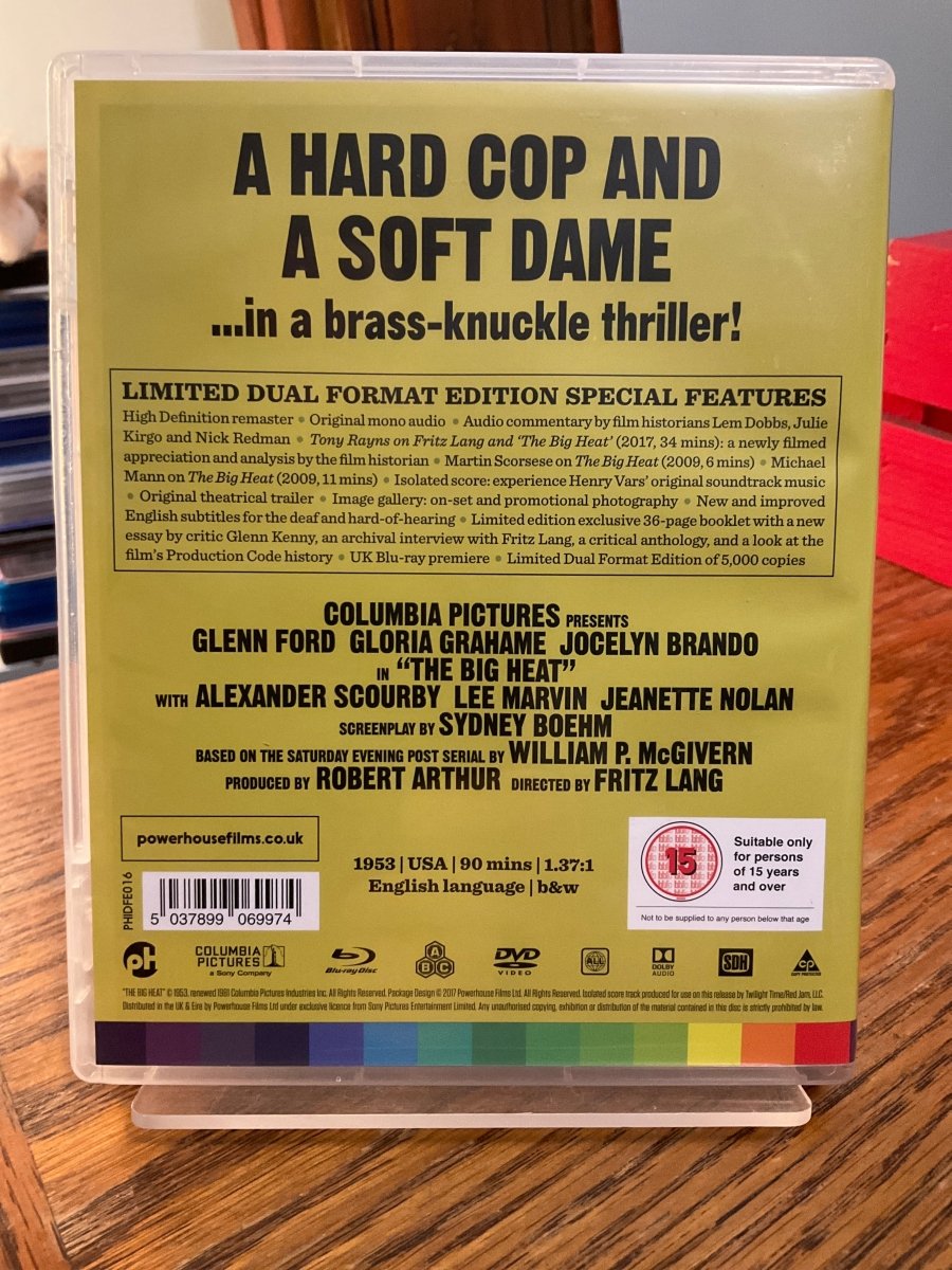 The Big Heat w/BOOKLET (REGION FREE) USED *SEE NOTE* - Used Blu - Ray