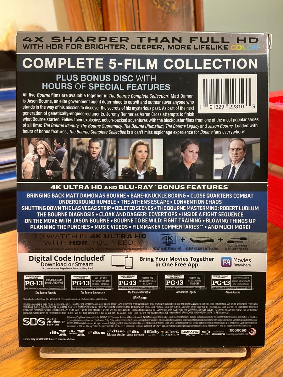 The Bourne Complete Collection (4K UHD) USED