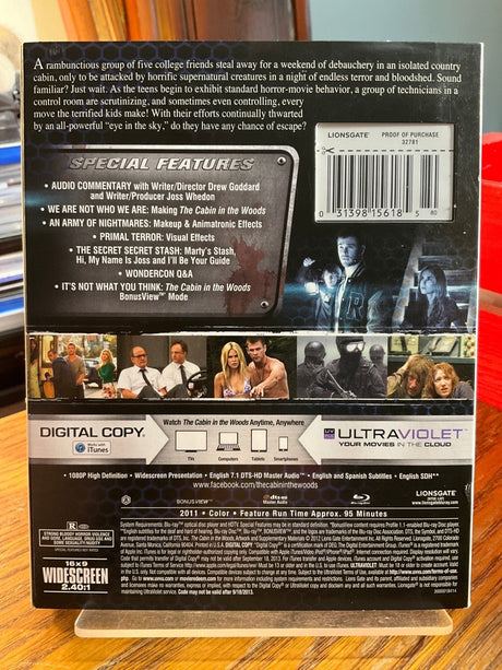 The Cabin In The Woods w/LENTICULAR SLIP USED