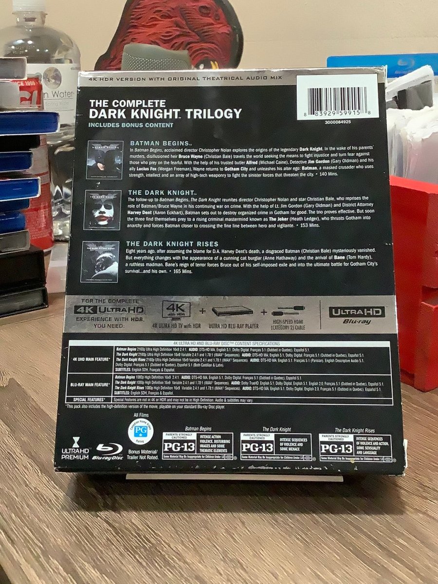 The Dark Knight Trilogy 4K UHD USED