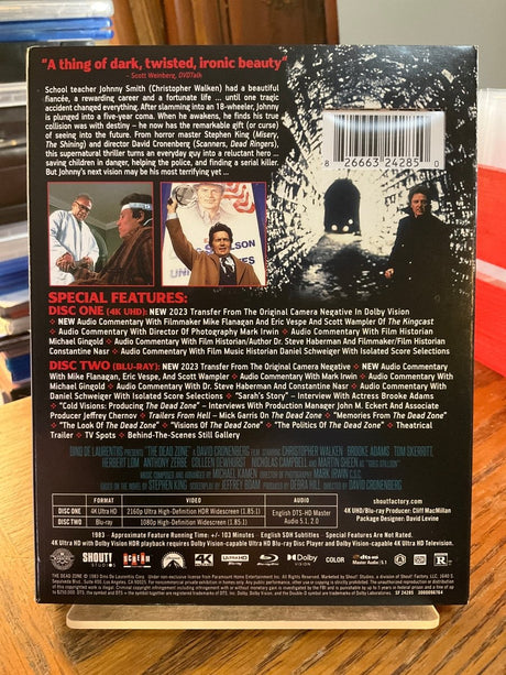 The Dead Zone (4K UHD) w/SLIP USED