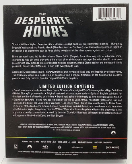 The Desperate Hours (Limited Edition) w/SLIP USED