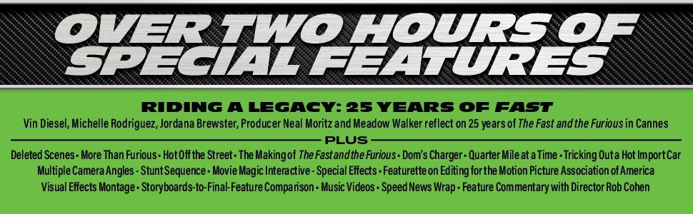The Fast and the Furious (4K UHD, 25th Anniversary Edition)