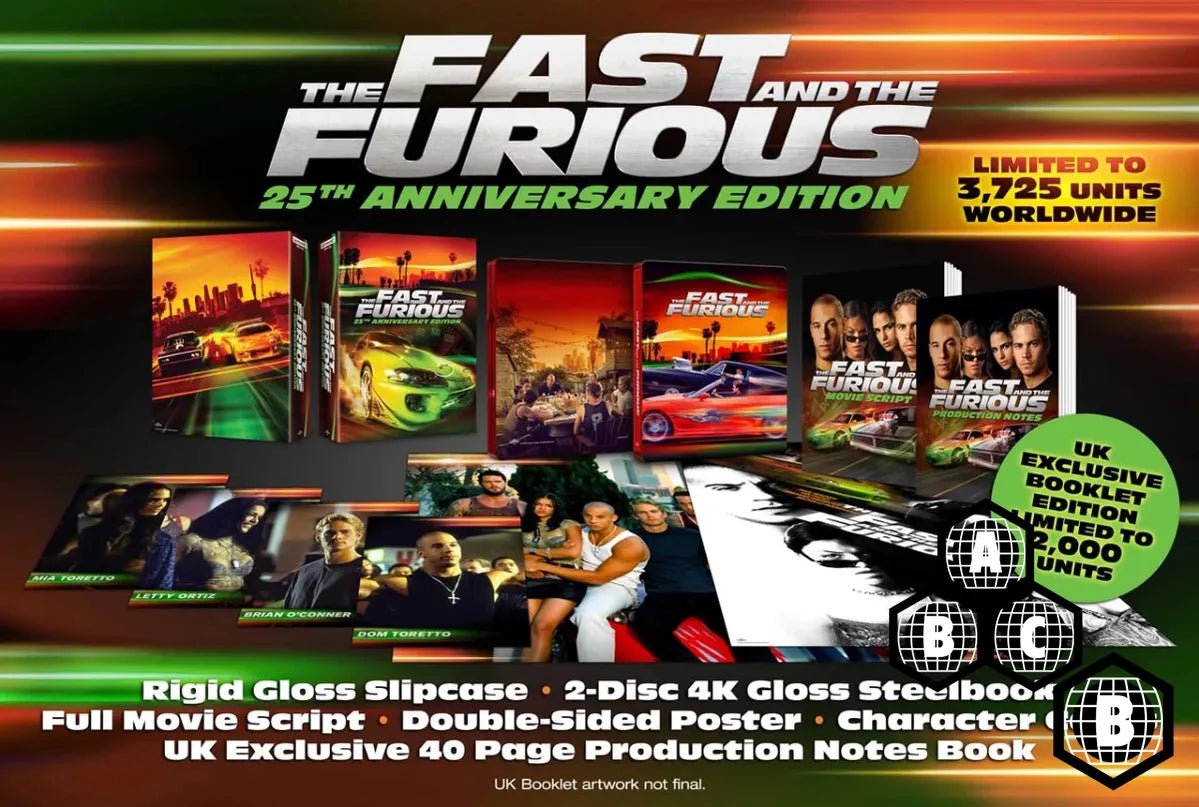 The Fast and the Furious (4K UHD, UK Ultimate Collector's Edition, Region Free/B)