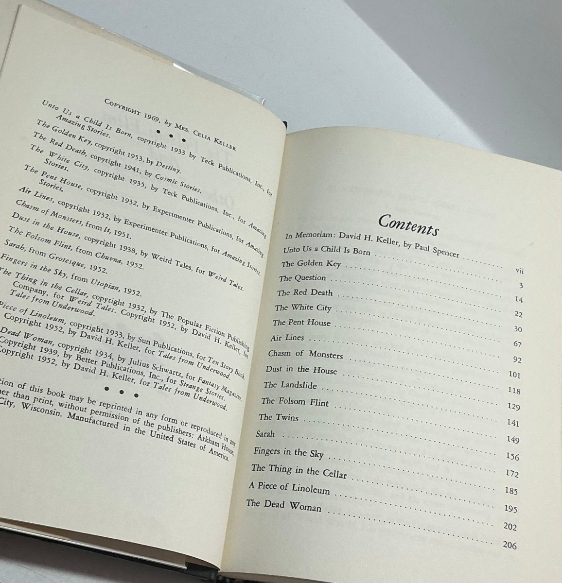 The Folsom Flint (and Other Curious Tales) (Arkham House, HC) w/Dustcover USED - Books